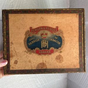 Vintage Collectible Benson And Hedges Cigar Box